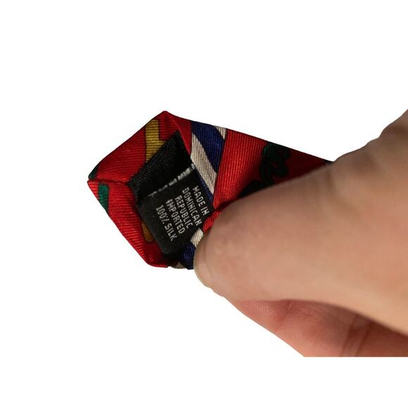 Save The Children Christmas Calamity By George Age 8 Ho Ho Ho Necktie 100% Silk - Picture 7 of 8